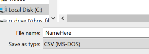 Excel to CSV Format